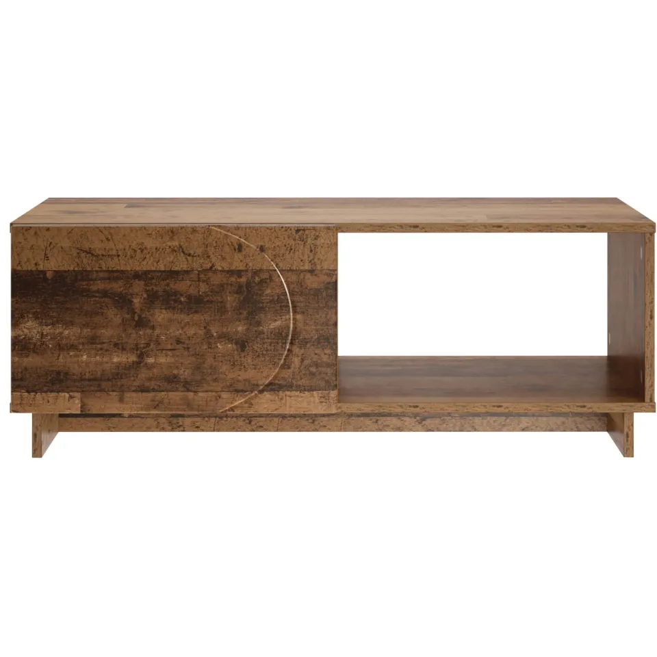 vidaXL Salontafel Oud hout 95 x 50,5 x 35 cm Bewerkt hout bruin, foto 3