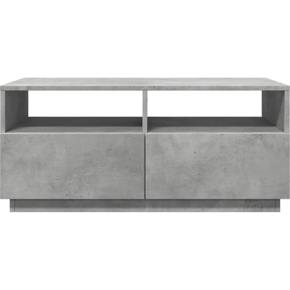 vidaXL Salontafel met LED-verlichting 90x49x40 cm betongrijs grijs, foto 4