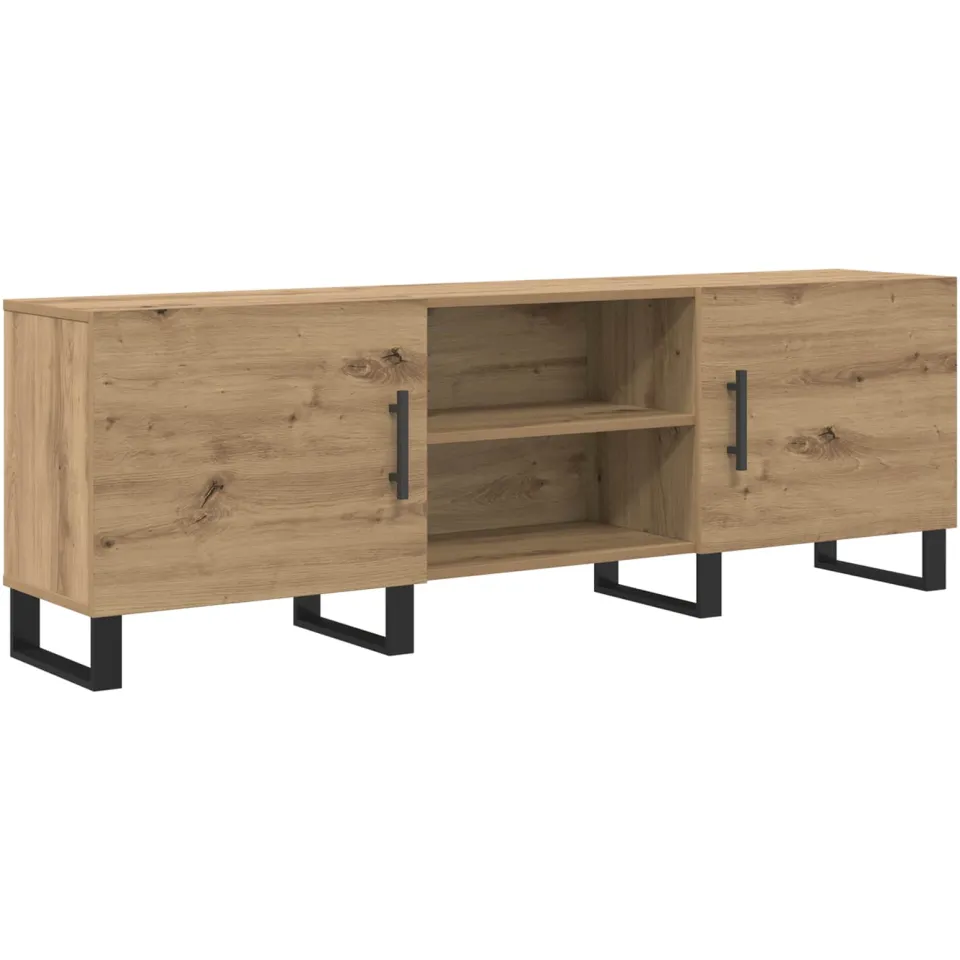 vidaXL TV-kast 150 x 30 x 50 cm Artisan Eiken Bewerkt hout Bruin