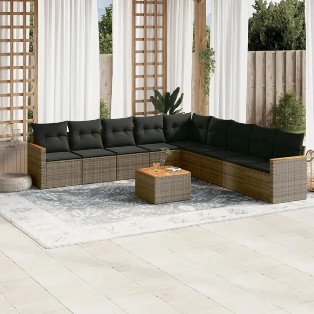 vidaXL Patio Sofa Set 5-zits Grey, foto 2