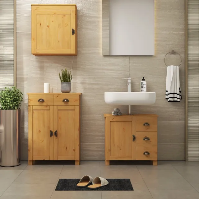 Notio Living Toscana-Wandkast - 1-Deur - Gebeitst Bruin