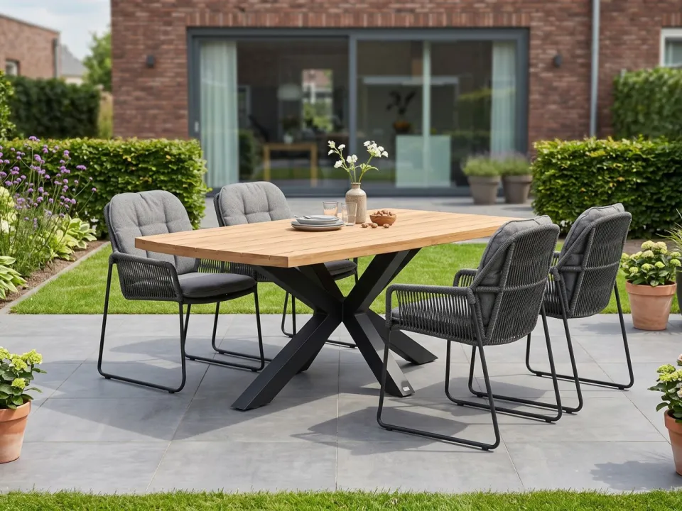 Tierra Outdoor Rivera/Induno Deens Ovaal 180cm dining tuinset 5-delig, foto 5