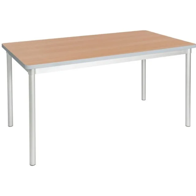 Gopak Enviro Rechthoekige Indoor Eettafel Berkeneffect 1400mm - Gopak GE966 - Horeca & Professioneel Bruin; Grijs