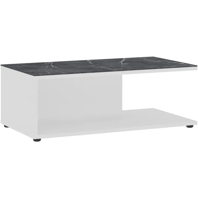 salontafel Amalfi wit Wit/Grijs