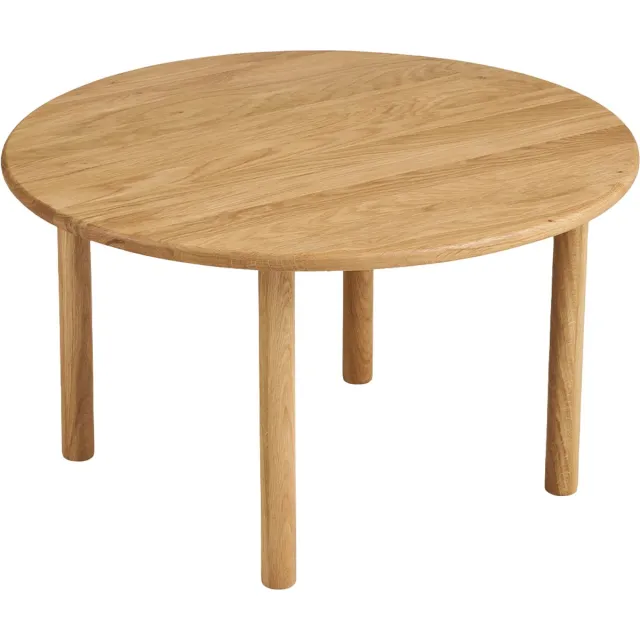 Artichok Joëlle Salontafel Naturel - Rond - Eikenhout - Koffietafel - Woonkamer - Scandinavisch - Japandi - Ø 70 x 40 cm Naturel eiken