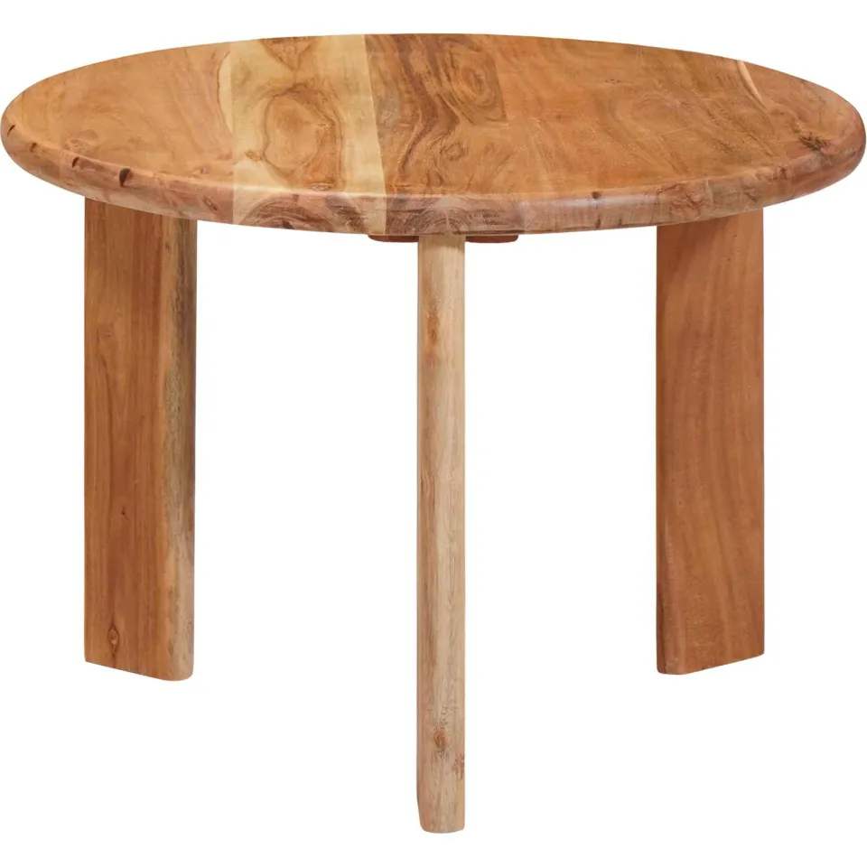 vidaXL Nest Koffietafels 3 st Bruin Ø 54 x 40 cm Massief Acaciahout, foto 2