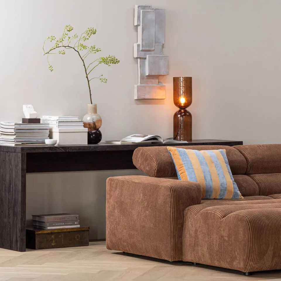 WOOOD Maan sidetable donkerbruin, foto 2