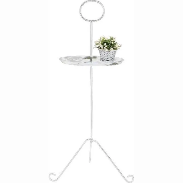 arti casa Bijzettafel 26,5 X 80 Cm Staal Wit