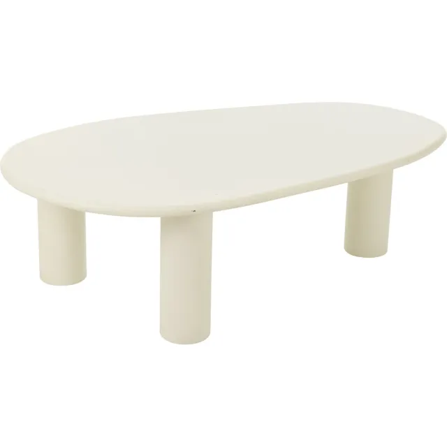 J-Line bijzettafel Bali - hout - wit - large
