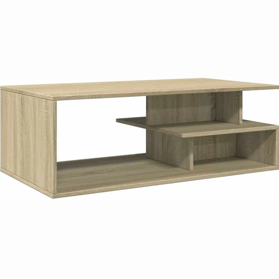 vidaXL Salontafel 102x55x35 cm bewerkt hout sonoma eikenkleurig, foto 3