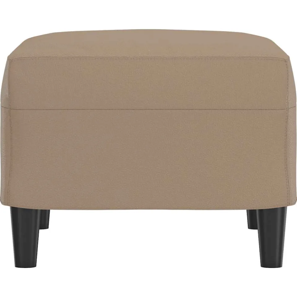 vidaXL Voetenbank 60x50x41 cm kunstleer cappuccino bruin, foto 3