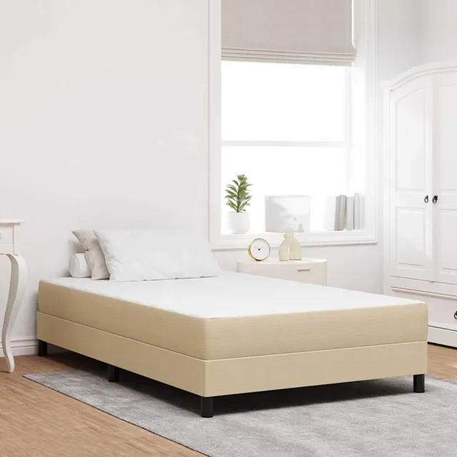 vidaXL Bedmatras met matras Saliegroen 120 x 200 cm Stof