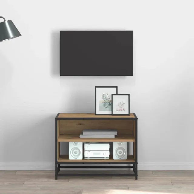 vidaXL TV Eenheden 61 x 40 x 46 cm Artisan Eiken Bewerkt hout Bruin