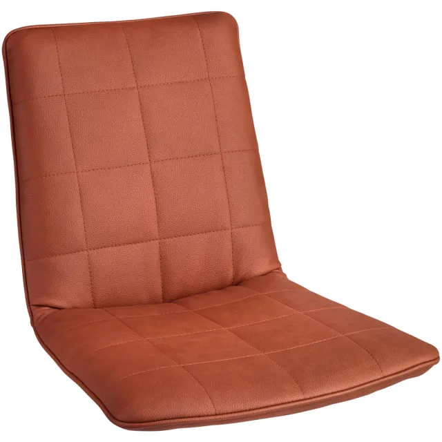 Vega 2x VEGA Zitschaal Milaria kunstleer; 60x48x46 cm (BxDxH); cognac; 2 stuk / verpakking