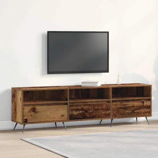 vidaXL TV-kast 150 x 30 x 44,5 cm Oud hout Bewerkt hout bruin, foto 2