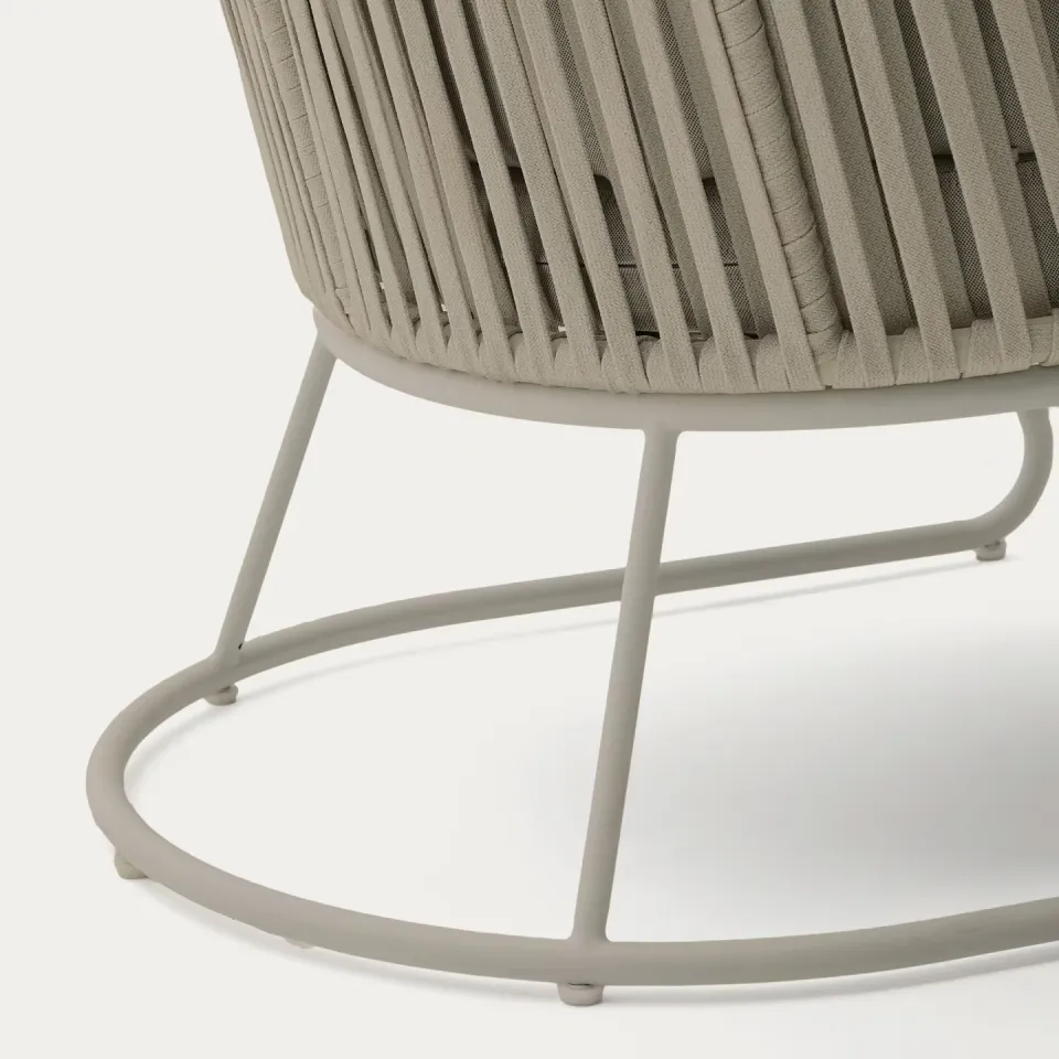 Kave Home Saconca fauteuil hoge rug beige, foto 5