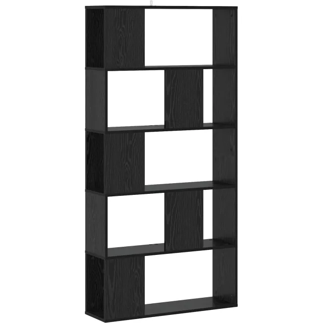 vidaXL Boekenkast Zwart eiken 80,5 x 23,5 x 162,5 cm PB