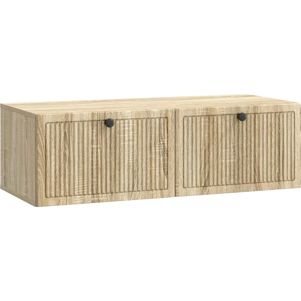 vidaXL Wandbeugel TV-kast Sonoma Eiken 98 x 41 x 30 cm Bewerkt hout, foto 3