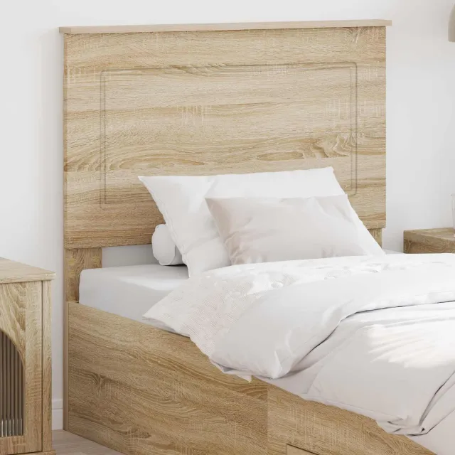 vidaXL Hoofdbord Sonoma Eiken 100 cm Geconstrueerd hout Bruin
