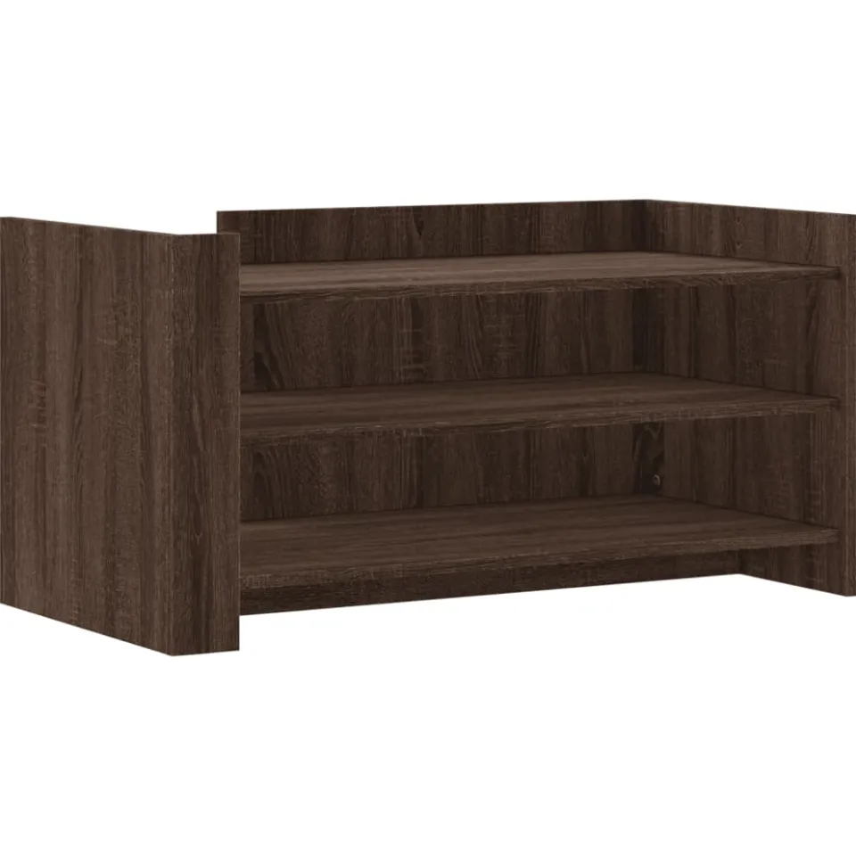 vidaXL Salontafel 100x50x50 cm bewerkt hout bruin eikenkleurig, foto 3
