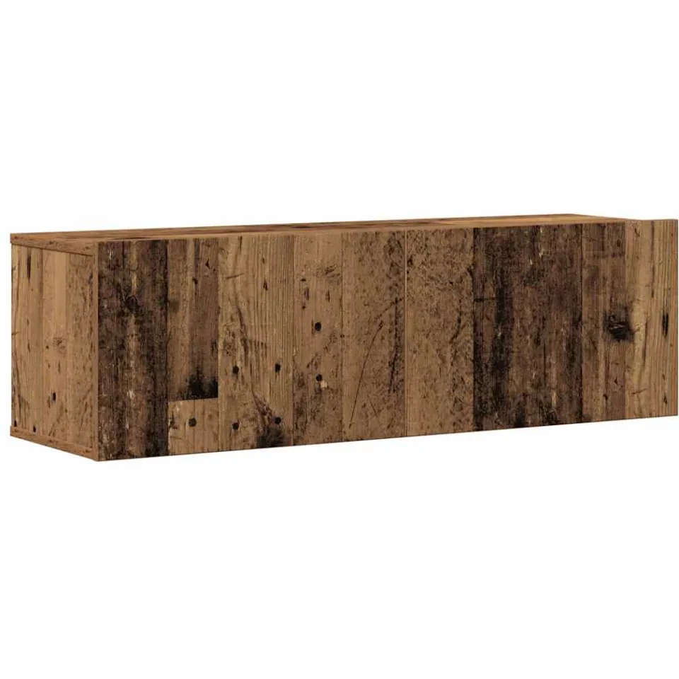 vidaXL 6-delig Tv-meubelset wandmontage bewerkt hout oud houtkleurig bruin, foto 3