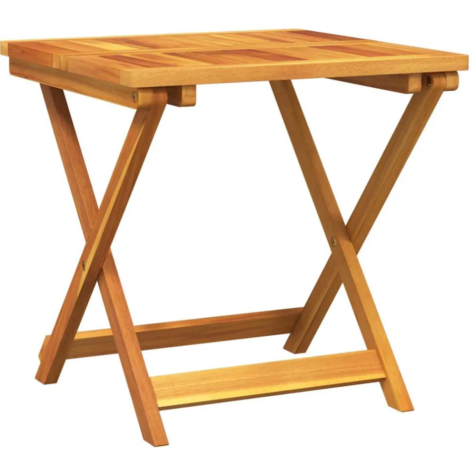 vidaXL Tuintafel inklapbaar 50x50x50 cm massief acaciahout Bruin