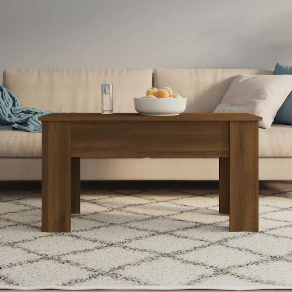vidaXL Salontafel 101x49x52 cm bewerkt hout bruin eikenkleur, foto 3
