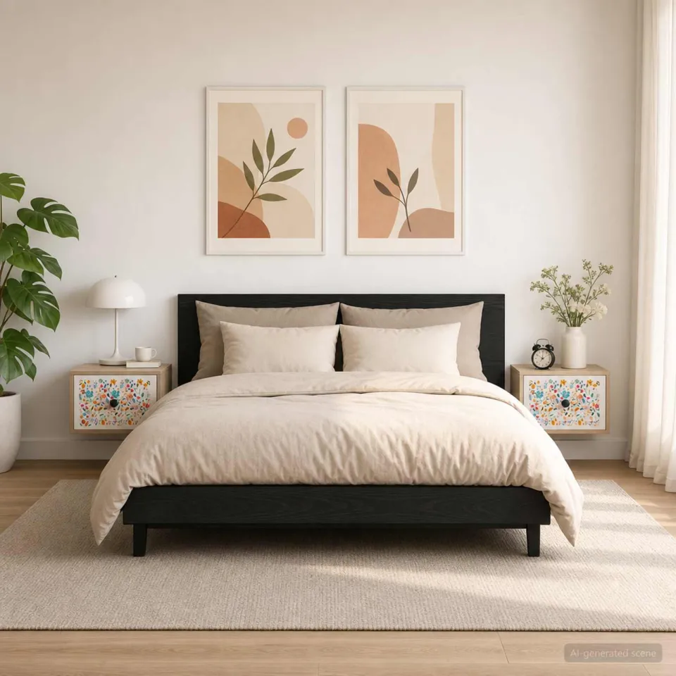 vidaXL Wandkastje MAINZ 2 st Sonoma Eiken 36 x 33 x 25 cm Bewerkt hout, foto 2