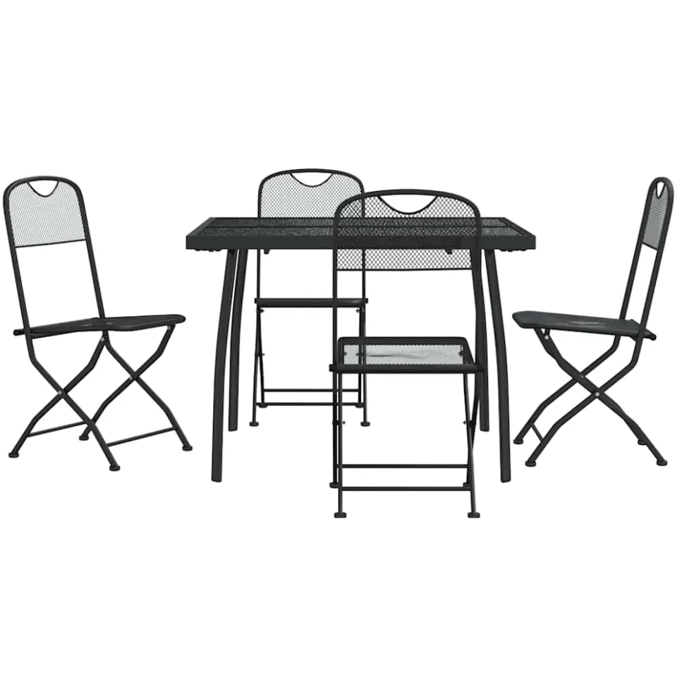 vidaXL 5-delige Tuinset metaalgaas antracietkleurig, foto 3