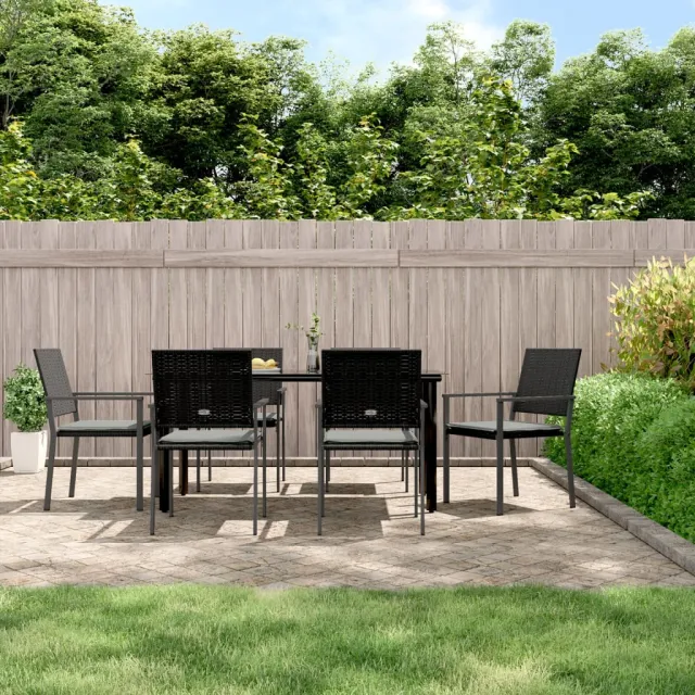 vidaXL 7-delige Tuinset met kussens poly rattan en staal, foto 2