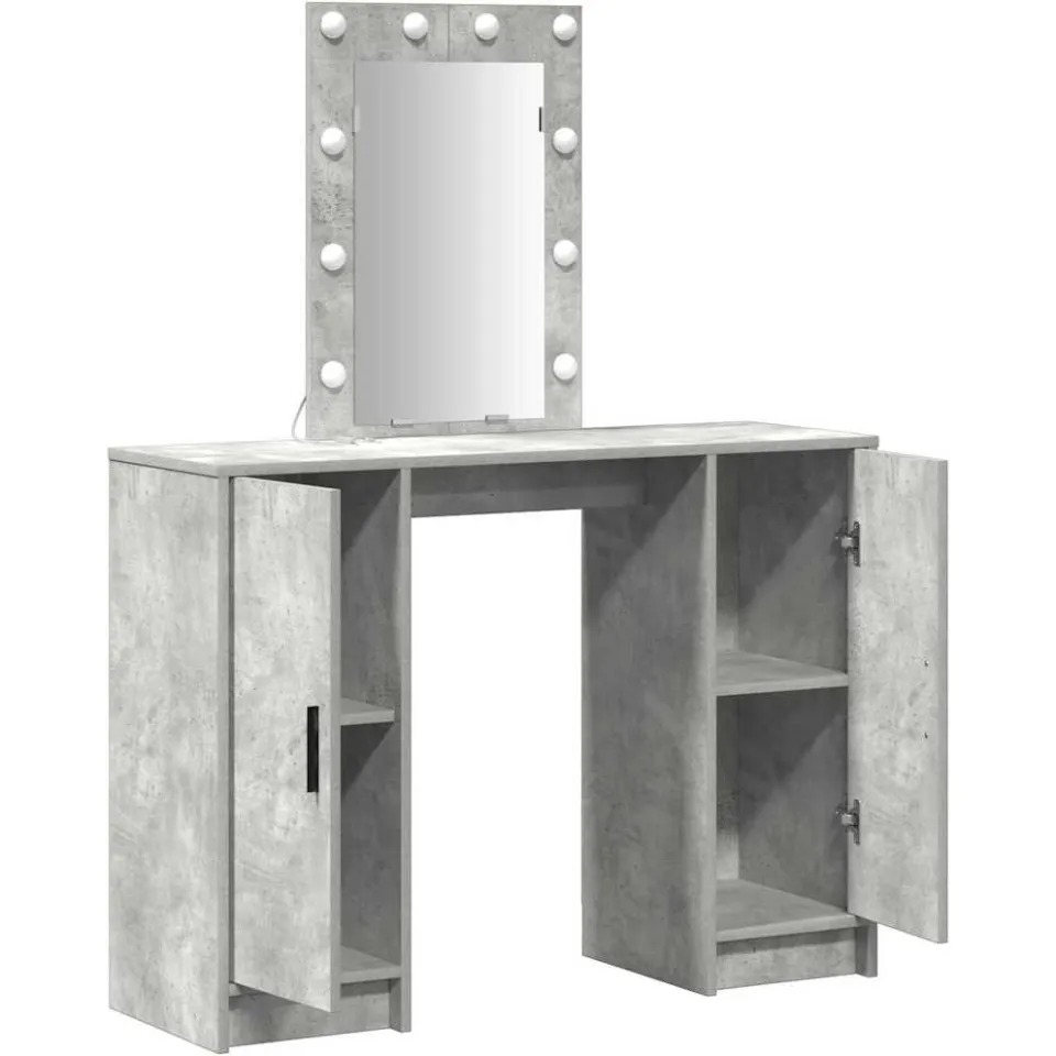 vidaXL Plafondtafel Lichtgrijs 102 x 33 x 135 cm Bewerkt hout, foto 3