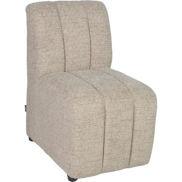 DÉJA Living Eetkamerstoel Filo Element - Taupe Chenille - 48x66x83 cm - Met Rugleuning
