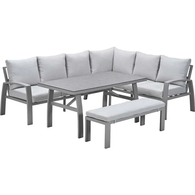 Garden Impressions Cameron lounge dining set 4-delig rechts - valley sand Taupe