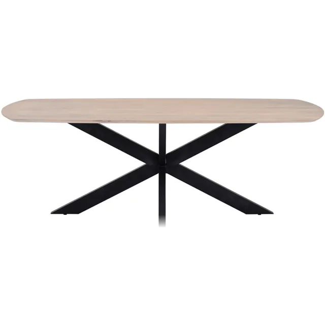 MySons Nijwie Eettafel Akagi 210 cm Deens ovaal mangohout - Ashblond mango ashblond
