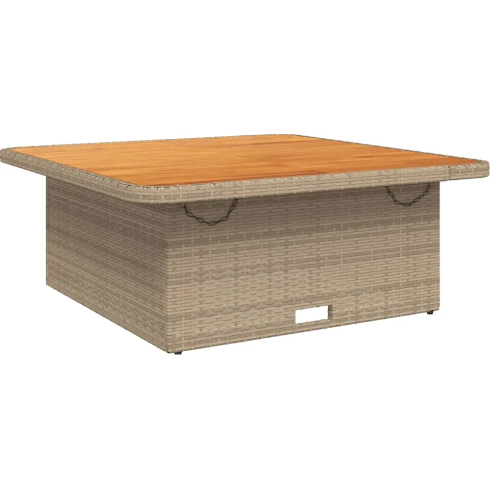vidaXL 5-delige Tuinset met kussens poly rattan beige, foto 3
