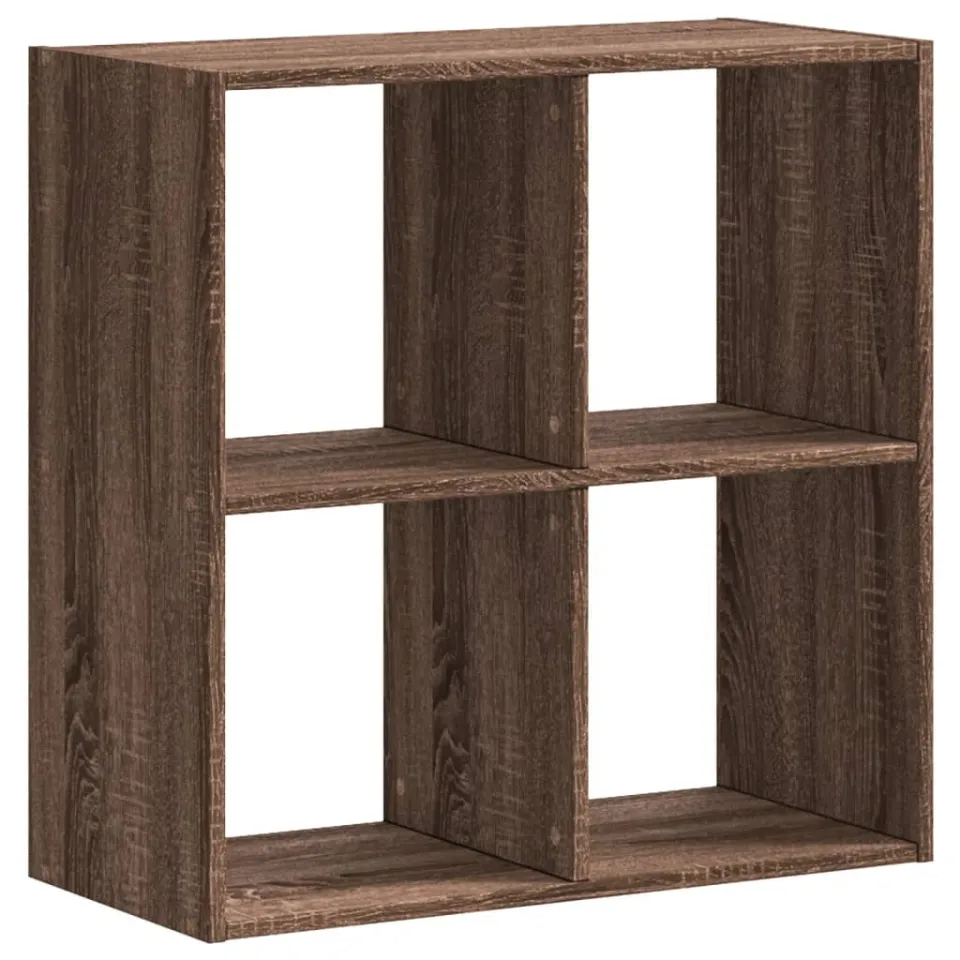 vidaXL Boekenkast 68,5x32x68,5 cm bewerkt hout bruin eikenkleur, foto 3