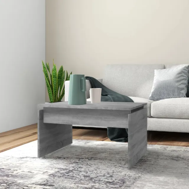 vidaXL Salontafel 68x50x38 cm bewerkt hout grijs sonoma eiken, foto 2