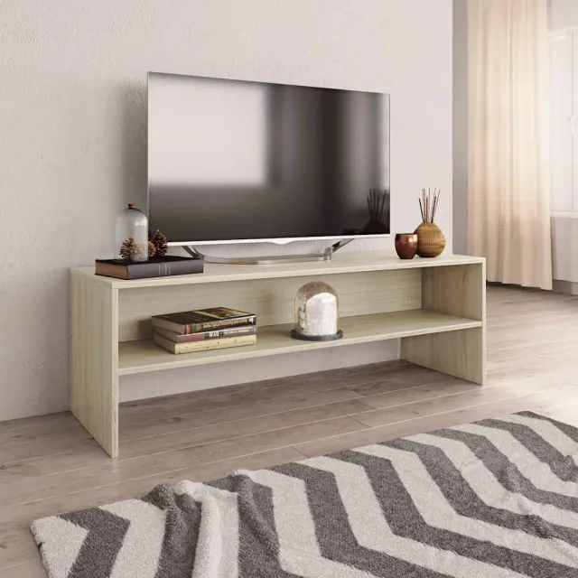 vidaXL Tv-meubel 120x40x40 cm bewerkt hout sonoma eikenkleurig Bruin