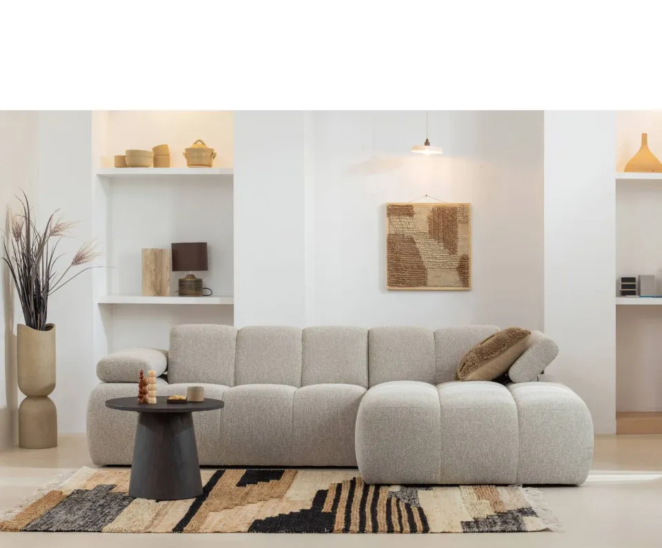 WOOOD Maan Salontafel - MDF - Donkerbruin - 40x80x80, foto 3