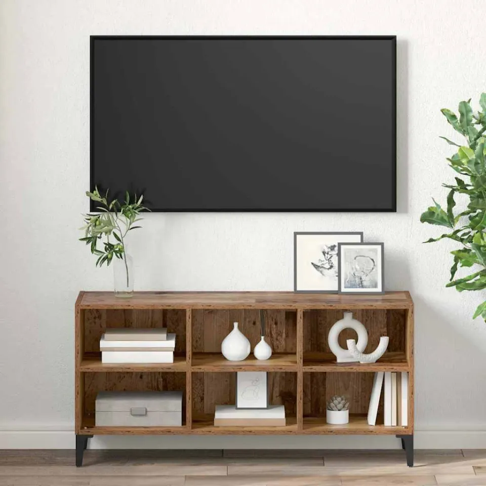 vidaXL Tv-meubelset Bruin 103,5 x 30 x 50 cm Geconstrueerd hout, foto 4