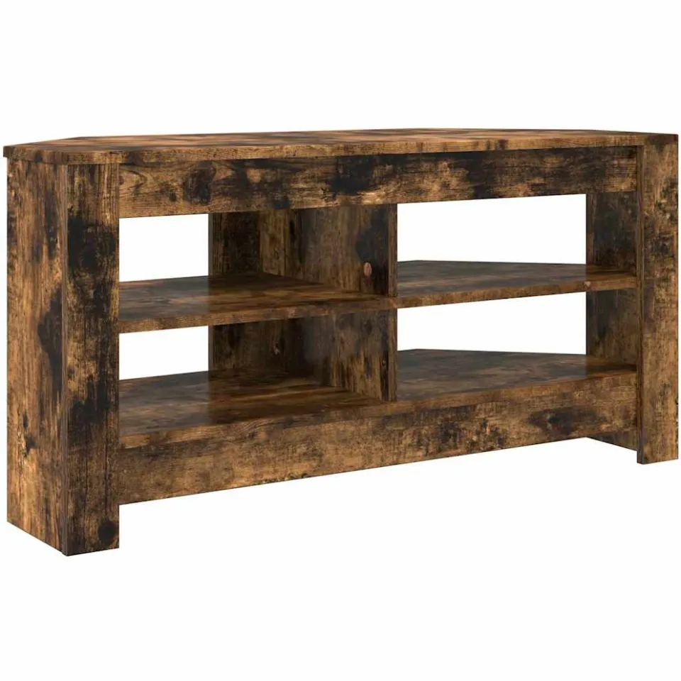vidaXL HoekTVKast 102 x 41 x 50 cm Gerookt eiken, foto 3