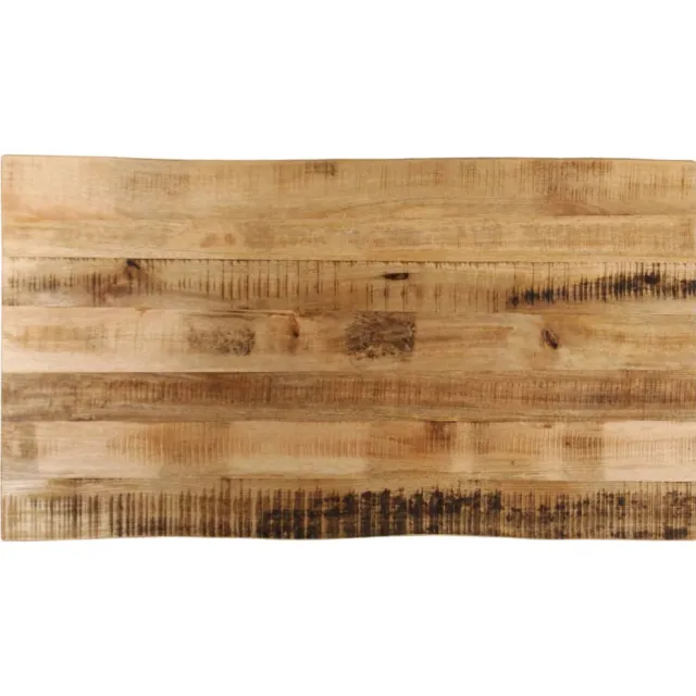vidaXL Tafelblad met natuurlijke rand 120x60x3,8 cm massief mangohout Bruin