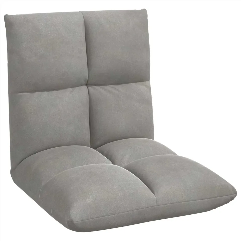 vidaXL Verstelbare vlo stoelen Lichtgrijs metal frame