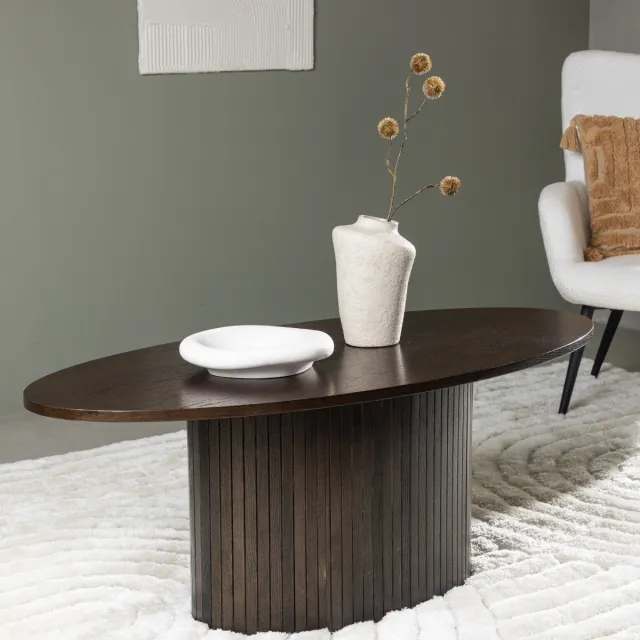 Fjord Fjôrd Salontafel Bianca Bruin Ovaal 120cm
