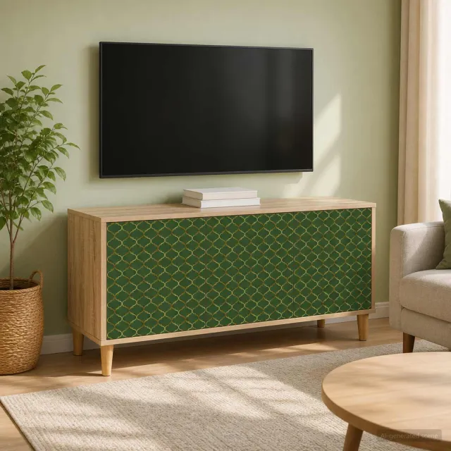 vidaXL Tv-meubel GELEEN 102 x 33 x 50 cm Sonoma Bewerkt hout bruin, foto 2