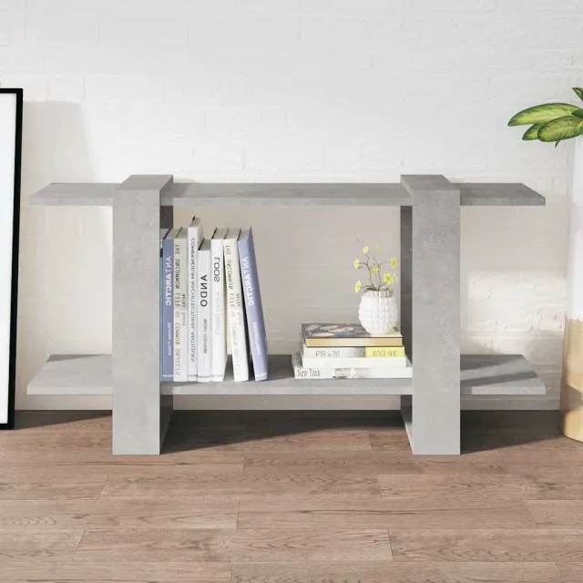 vidaXL Boekenkast 100x30x51 cm bewerkt hout betongrijs grijs, foto 2
