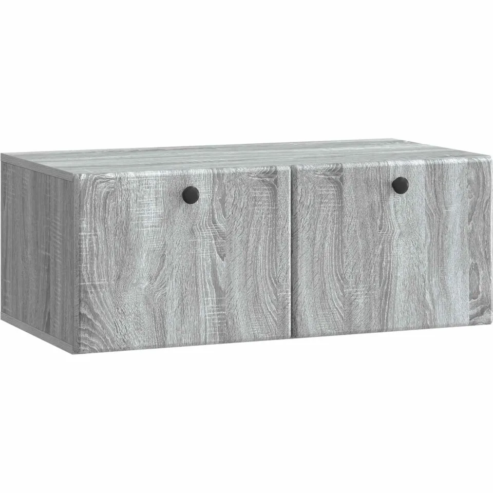 vidaXL Wandbeugel TV-kast 78,5 x 41 x 30 cm Grijs Sonoma Bewerkt hout, foto 3