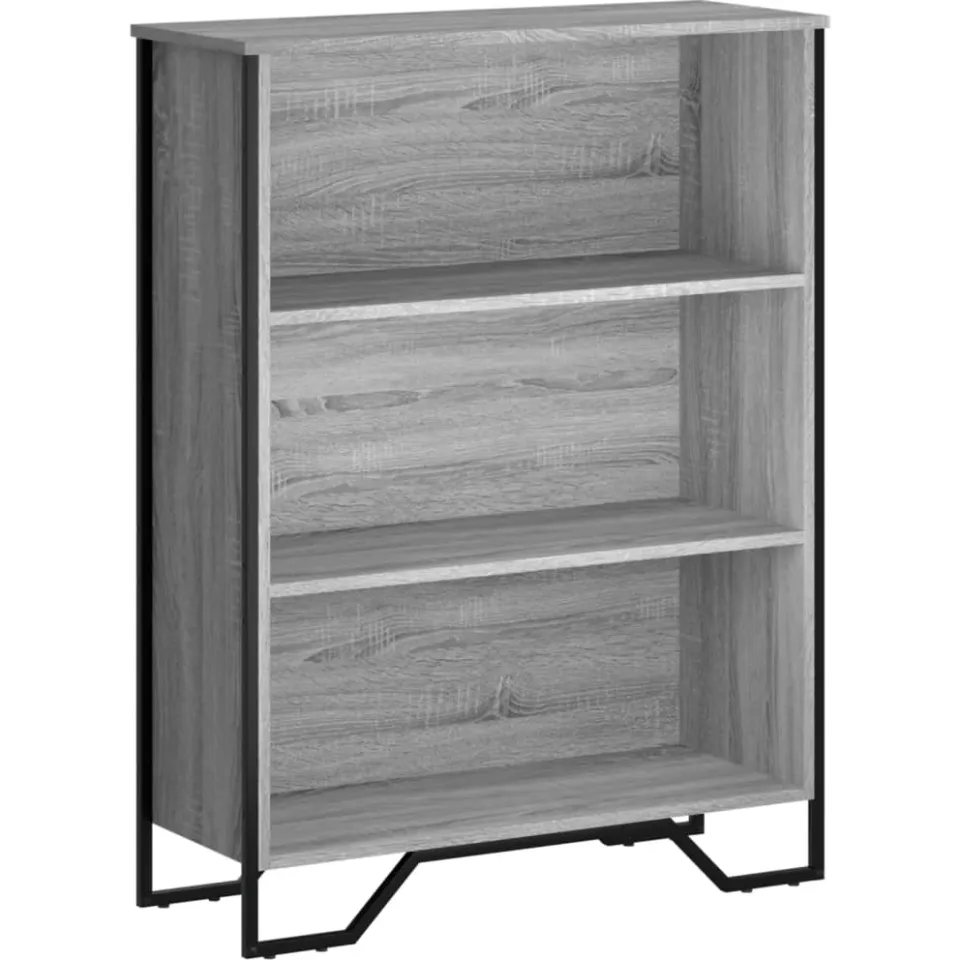 vidaXL Boekenkast 80x31x106 cm bewerkt hout grijs sonoma eikenkleurig, foto 3