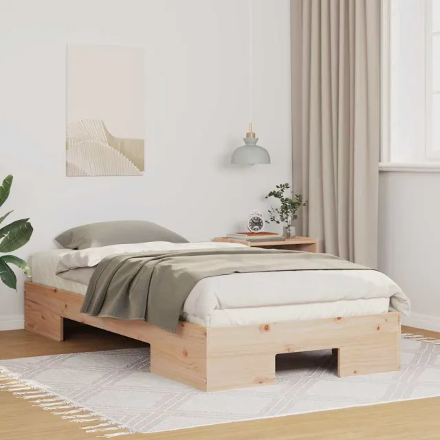 vidaXL Bedframe Bruin 75 x 190 cm