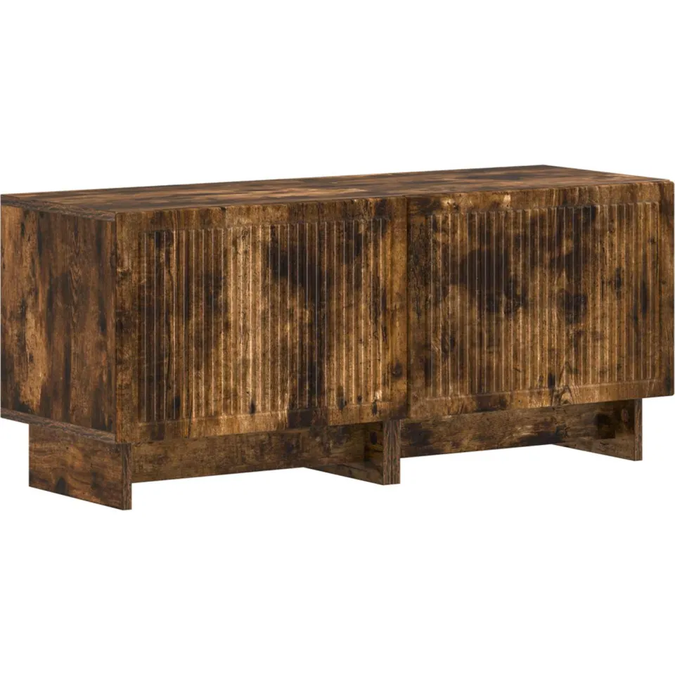 vidaXL 5-delige LED TV-kast Gerookt eiken Bewerkt hout, foto 4